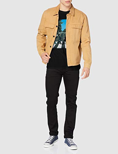 The Beatles Abbey Road T-Shirt à Manches Courtes pour Homme – Noir – Large - Les Beatles, Paul McCartney, John Lennon, RIngo Starr, George Harrison The Beatles Abbey Road T-Shirt à Manches Courtes pour Homme - Noir - Large – Image 3