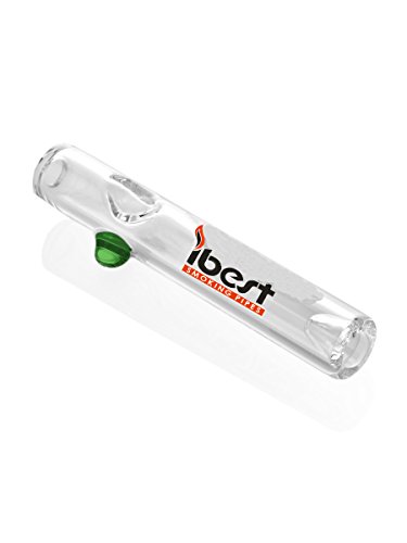 IBEST - Rodillo de vapor de cristal transparente de 7 pulgadas (7", gran rodillo de vapor, sin nicotina)