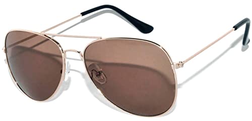 Image of OWL Classic Aviator Style Sunglasses Metal Frame Colored Lens UV 400 Unisex