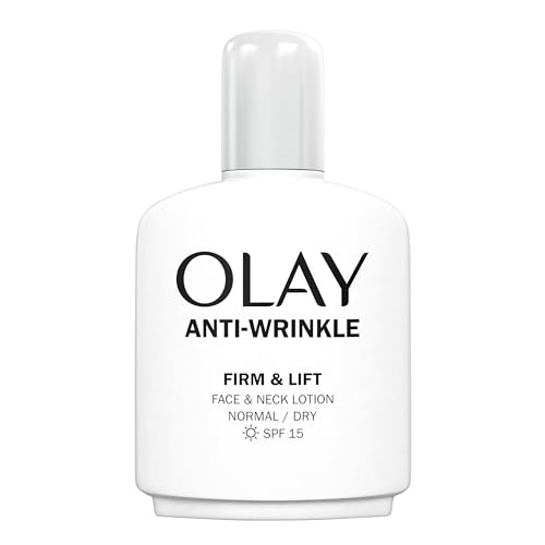 Olay Anti-Wrinkle Firm & Lift Face and Neck Lotion With SPF15 Helps Visibly Reduce Fine Lines & Wrinkles and Protects Against Premature Signs of Ageing 100ml