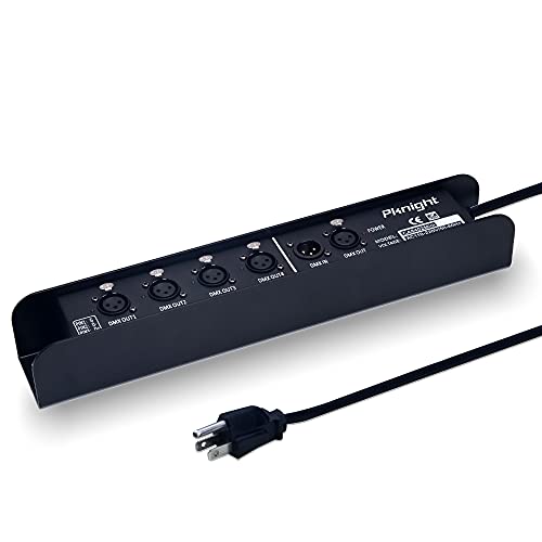 Pknight 4-Way Insulated DMX Splitter Bar, Cage Mountable