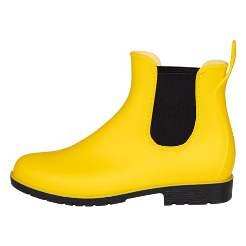 PFIFF Jodhpurstiefelette (PVC Stiefelette) Damen, Gelb 41