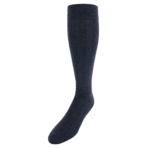 Trafalgar Men's Maxwell Over The Calf Cashmere Blend Socks