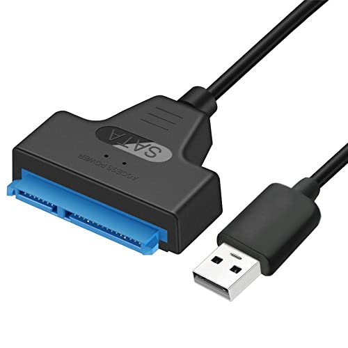 Cable Adaptador USB 2.0 a SATA para Disco HDD/SSD 2.5" miniatura 3