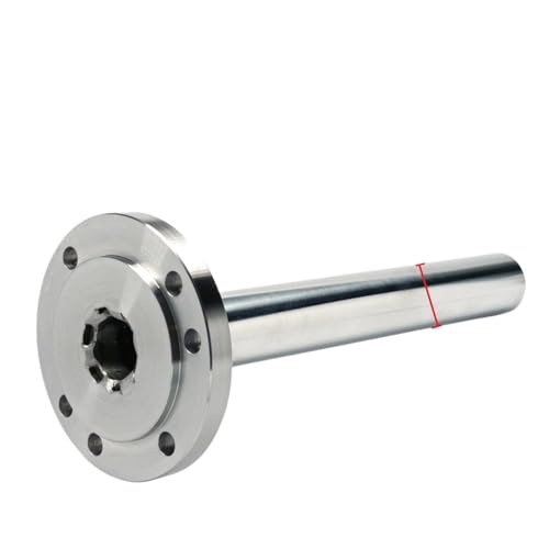 Fit K11-80 K12-80 K11-100 K12-100 K72-100 Chuck Headstock Shaft OD 25mm Length 205mm Flange Back Base Plate Adapter(K11 K12 K72 80mm)
