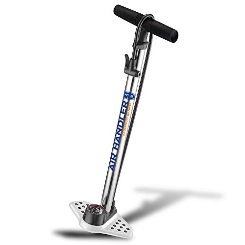 BIKETUBE BRAND Air Handler Floor Pump | Industrial Gauge | Kraton Grip | Presta and Schrader | High Pressure Floor Air Pump for Bike | Bicycle Accessories