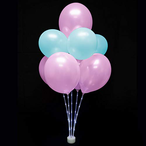 Party Club of America Table Balloon Stand Kit Light Up Balloon Stand Kit LED Balloon Centerpiece Table Balloon Stand Without Helium Party Table Decoration Halloween Party Supplies Halloween Party Decorations For Birthday Children's Day Party and