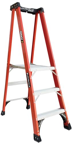 Louisville Ladder 3-Foot Fiberglass Platform Step Ladder, 375-Pound Load Capacity, Type IAA, FXP1803HD