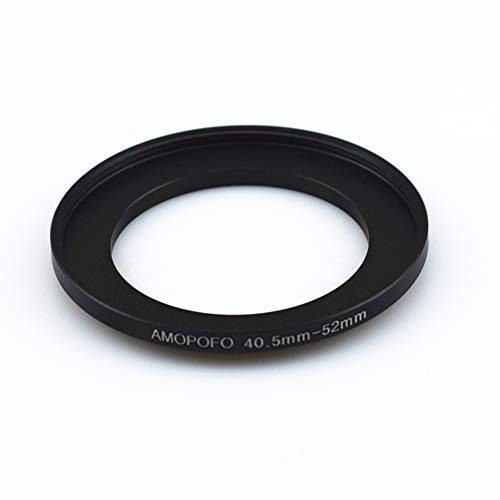 Image of 40.5mm to 52mm Camera Filter Ring /Adapter for 52mm UV Filter, Aluminum, Black
