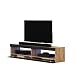 Produktbild Selsey TV-Lowboard, Eiche matt/Schwarz Hochglanz, 100 cm