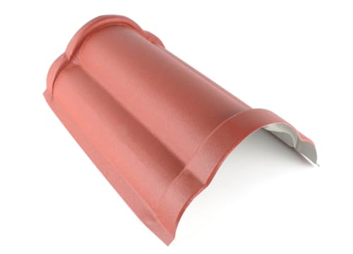 10x Firstblech für Pfannenblech Dachfirst VEGAS Matt RAL 3009 Rot