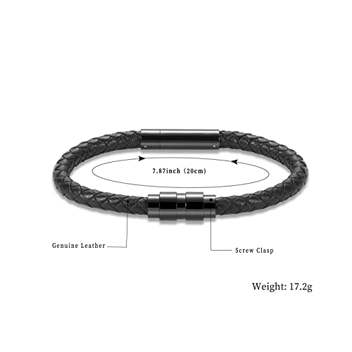 Cremation Jewelry Urn Bracelet for Ashes for Women Men Cylinder Genuine Leather Bangle Bracelet Ashes Memorial Keepsake Jewelry2