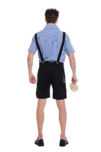 FUFUYO Heren Oktoberfest Beierse Traditionele Lederhosen Kostuum Duitse Bier Festival Fancy Dress Outfits - Afbeelding 5