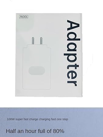 Image of Original 100W Charger Adaptor Compatible with Realme 12 Pro /11 Pro Plus 5G / 11 Pro | Op po 12R /12 pro /11 /Open | Op po Find X | mi Note 13 Pro 5G | Poco X6 Pro /F6, 100watt Adapter(Super 153)