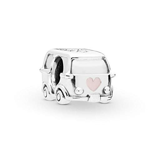FGT Camper Van Car Charm for Bracelets Necklaces Pendants Pink...