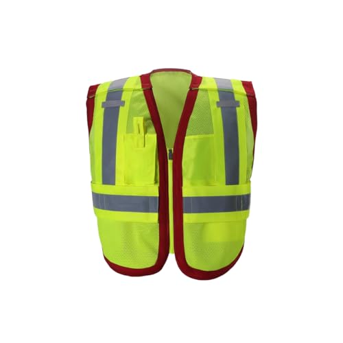 2W International PWB505RD JM High-Viz Public Safety Vest Red - Jumbo