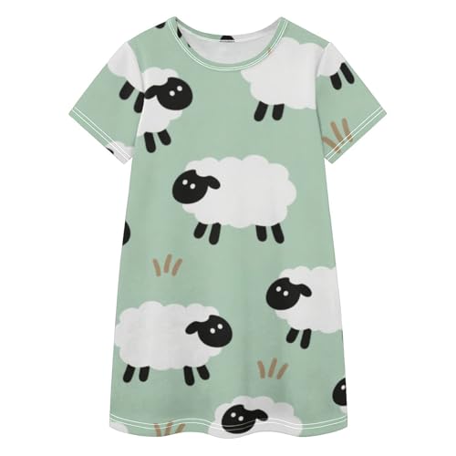 Vestido de verano infantil de oveja para tardes de parque
