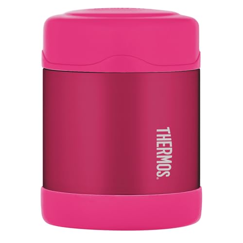 Thermos - Fiaschetta per alimenti per bambini rosa (290 ml) – senza BPA, in acciaio inox, a prova di fuoriuscite, thermos per il pranzo al box, per 5 ore di caldo e 7 ore di freddo
