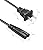 Power Cord for Samsung TV UN40 UN43 UN48 UN49 UN50 UN55 UN60 UN70 UN75 UN78 Series 4K Smart TV 2-Prong C7 AC Power Cable Replacement 6-Feet