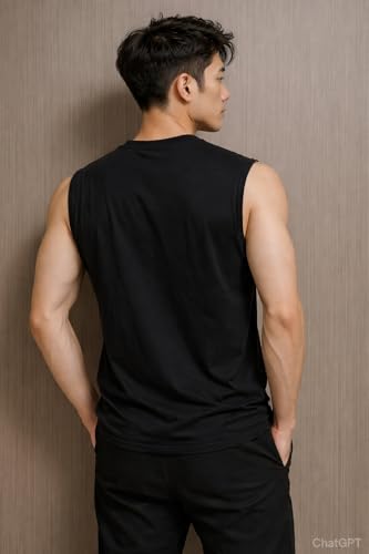 Image of JUGULAR Tank Tops Sleeveless T-Shirt for Men Gym Wear Vest Printed Stylish Round Neck Running for Sports Workout Fitness & Casual or Beach Wear