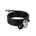 Camco Low Pressure Gas Regulator with 12' Hose 7000 BTUs/ Hr Simple and Quick Install - Use with Low Pressure Gas Fired Heaters (57721)