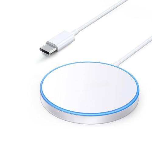 Carregador Magnético Por Indução Sem Fio Para Iphone 12 13 14 15 20w Compatível com Magsafe