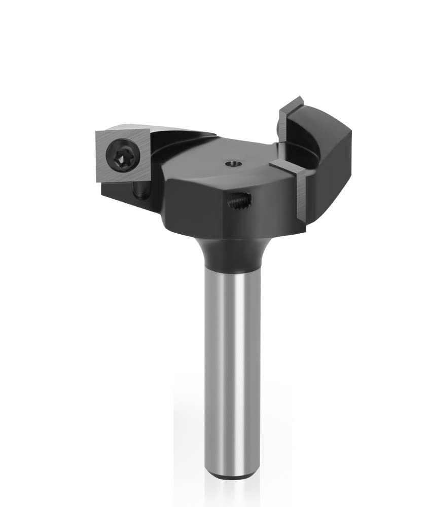 1pc 8mm Shank wymienne ostrze końcówka do strugania czołowa końcówka do frezowania wkładka w stylu Spoilboard CNC frezy do powierzchni do drewna(Single bit)