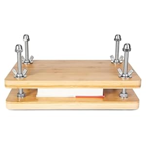 Jrifedptry 5007 Bambus-Buchpresse Set