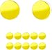 PEINIQULL 10Pcs Pool Cue Tip Pads Billiards Accessory Acrylic Lightweight Maintenance Replacement Ferrule Pads for Club Bar Outdoor, Blue (Yellow)