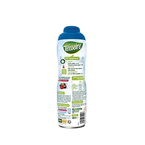 ZÉRO 0% DE SUCRE PARFUM GRENADINE 60CL, TEISSEIRE, LOT DE 4
