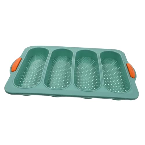 ABOOFAN 1Pc Slot Silicone Baking Mold Nonstick Baguette Pan for Efficient Bread Baking Food Grade Kitchen Tool for Home Bakers Practical Design