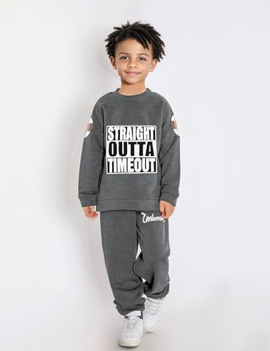Image of TUEMOS Toddler Boy Clothes Sweatsuits Fall Winters Boy Outfits