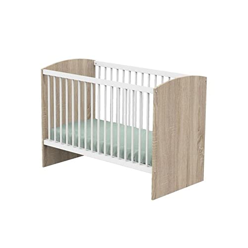 Sauthon Lit bébé 60x120 Access - Blanc et Bois