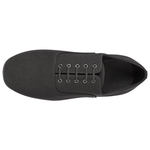 Image of Linodes Breathable Oxford Men's Latin Dance Shoes 1 Inch Leather Sole Ballroom Salsa Tango Waltz Character Shoe