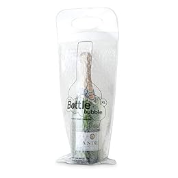 True Bottle Bubble Protector XL - Reusable Liquor Pouch Bag for Travel, Sealable Wine Shipping Bubble Wrap, Packing Sleeve Carrier for Magnum, Champagne Bottles - Fits 1 Standard Bottle