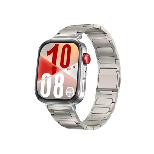 [LOKLNEYK] ɓKHuawei Watch Fit 4/3 Ή `^Xgbv ߉\ uXbg Xgoh Fit4 Pro Correa oh(Titanium,For Huawei Fit 4 pro)