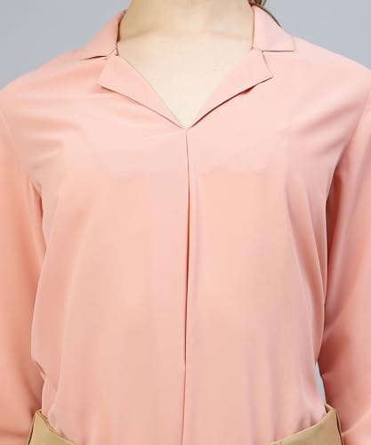 Image of Women's Regular Fit Cotton Blend Shirts with Wingtip Collar
