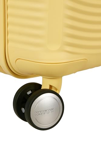 American Tourister Soundbox - Hartschalen-Koffer Mittelgroß, 67 cm - Trolley mit 4 Rollen, TSA-Schloss, erweiterbar & leicht, 71.5/81L, Gelb (Pastel Yellow)