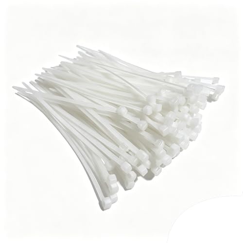 400 PCS De Câble Transparentes En Nylon Autobloquantes, Serre Flex Transparent Et Serflex Blanc, Attaches Autobloquantes Pour Organisation Des Câbles, Cable...