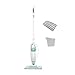 Price comparison product image Shark Steam Mop, Lightweight Steam Mop for Hard Floors with 2 Machine Washable Cleaning Pads & Fill Flask, 375ml Capacity, 5.5m Power Cord, 30 Second Heat-Up, White & Green S1000UK