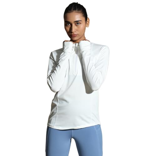 Image of Silvertraq Women's Athleisure Runner Zip Neck T-Shirt
