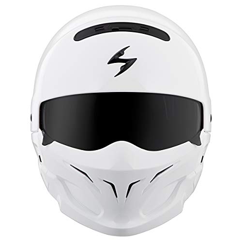Scorpionexo Covert Open Face Half Shell 3/4 Mode Motorcycle Helmet Dot Approved Solid Adult Unisex (Gloss White - Large) #TOP3