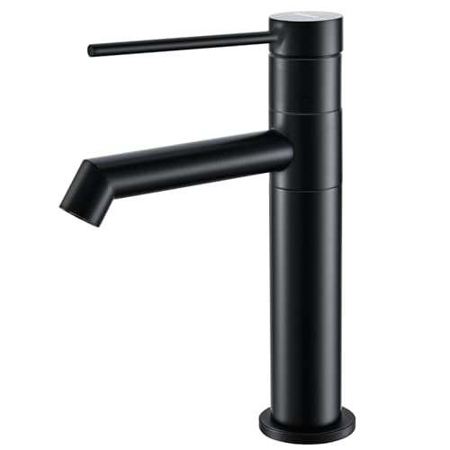 KeeGone Waschtischarmatur 360° drehbar Wasserhahn Bad mit Warm- und...