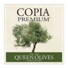 Copia Giant California Green Pitted Queen Olives, 1 Gallon - 4 per case.