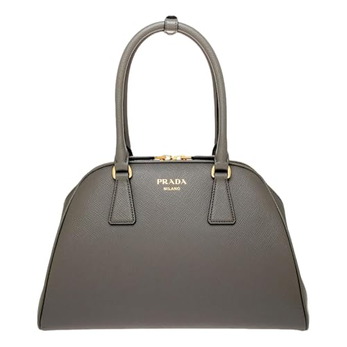 Prada Saffiano Top Handle Marmo Gray