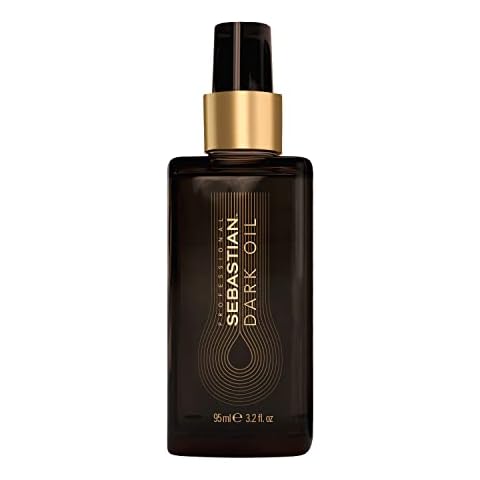 Sebastian Professional Dark Oil Hair Styling Oil | Up to 48hrs Smoothness | Lightweight | For All Hair Types, 95ml Cover