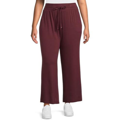 Terra & Sky Women's Plus Size Relaxed Knit Pants...