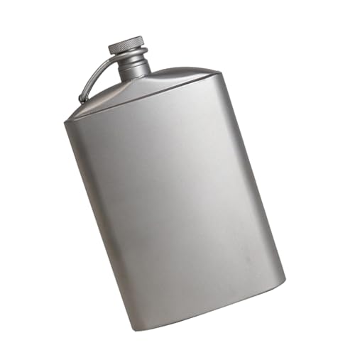 Montesy Portable Hip Flask 260ml/200ml with Screw Caps Portable Wine Bottle for Camping and Outdoors Adventure