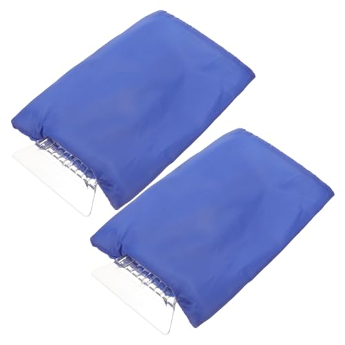 Abaodam Outdoor Ice Remover Shovel for Car Winter Snow Ice Scraper Comfortable Glove Strong Blade