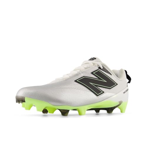New Balance Men's BurnX5 Lacrosse Shoe, Nb 102 White/Afterglow, 9.5